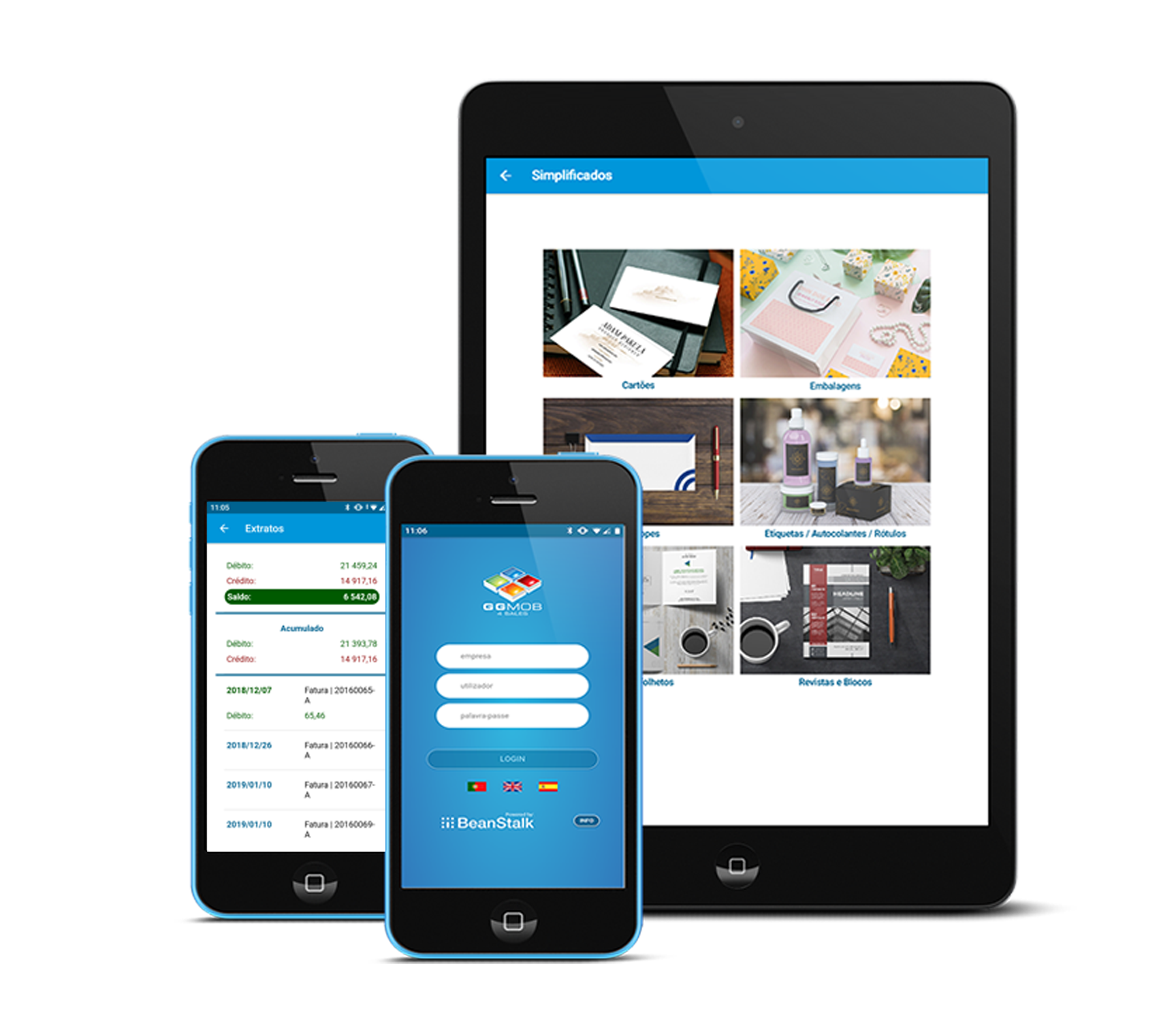 landing nova tablet e smartphones